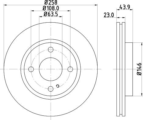 DON PCD10372 - Тормозной диск autospares.lv