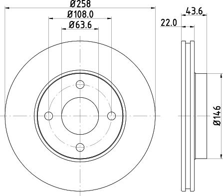 DON PCD10202 - Тормозной диск autospares.lv