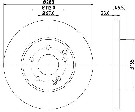 DON PCD10232 - Тормозной диск autospares.lv