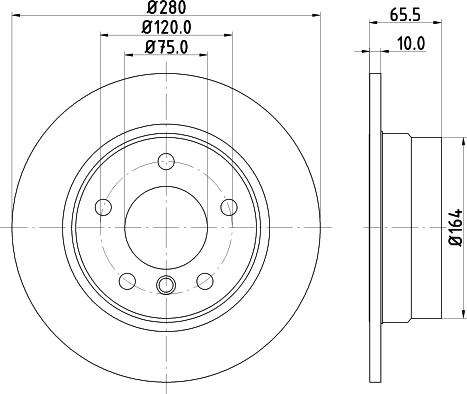 DON PCD10762 - Тормозной диск autospares.lv