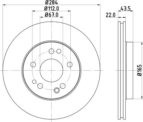 DON PCD11962 - Тормозной диск autospares.lv