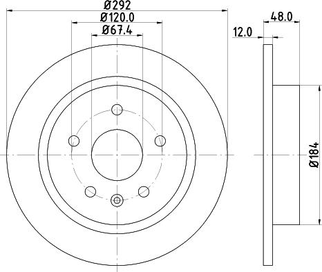 DON PCD11902 - Тормозной диск autospares.lv