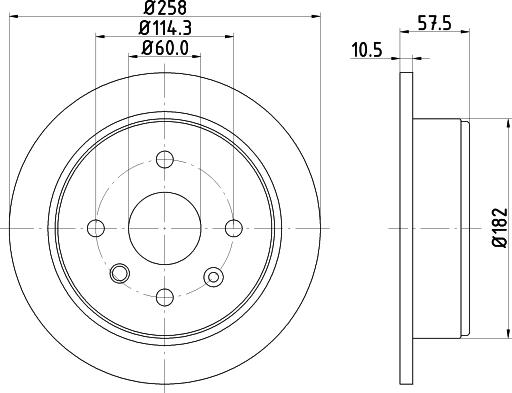 DON PCD11922 - Тормозной диск autospares.lv