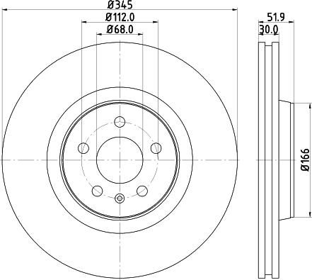 DON PCD11481 - Тормозной диск autospares.lv