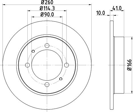 DON PCD11472 - Тормозной диск autospares.lv