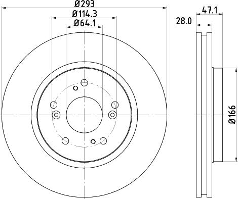 DON PCD11532 - Тормозной диск autospares.lv