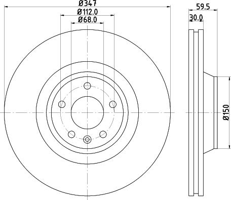 DON PCD11611 - Тормозной диск autospares.lv