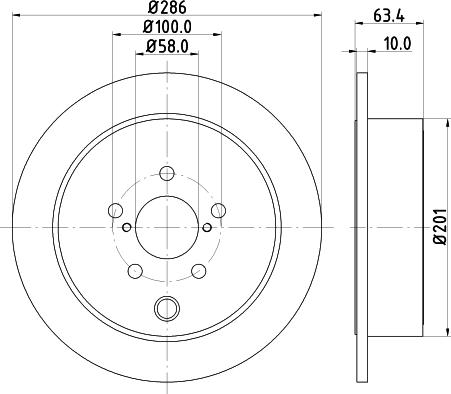DON PCD11172 - Тормозной диск autospares.lv