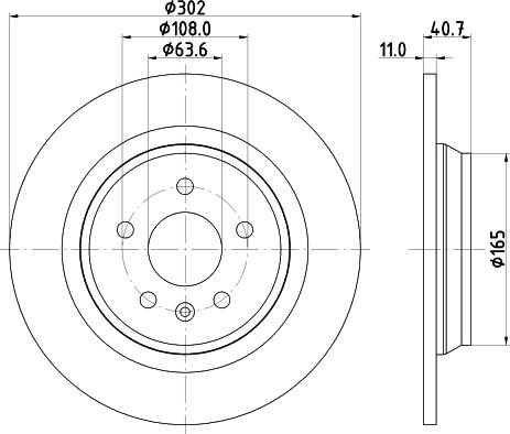 DON PCD11862 - Тормозной диск autospares.lv