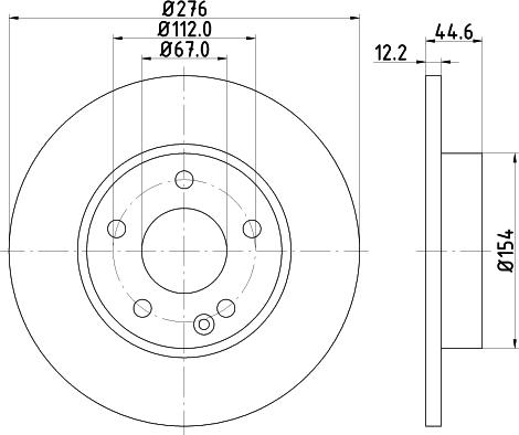 DON PCD11302 - Тормозной диск autospares.lv