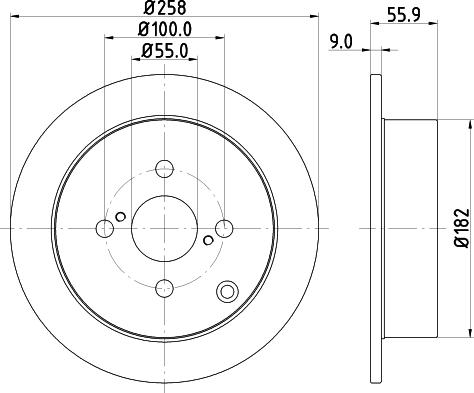 DON PCD11382 - Тормозной диск autospares.lv