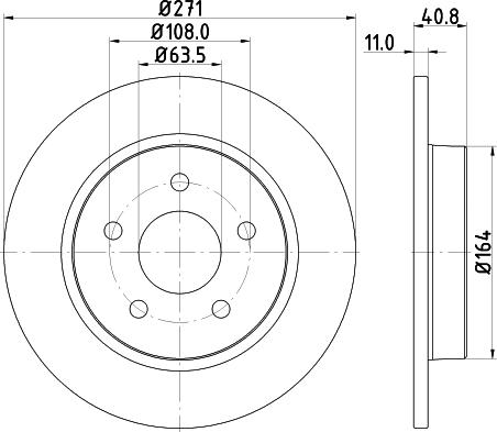 DON PCD11322 - Тормозной диск autospares.lv