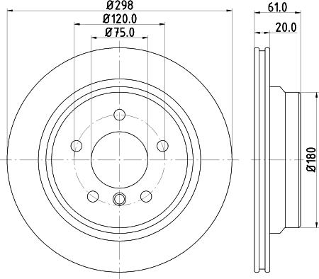 DON PCD11242 - Тормозной диск autospares.lv