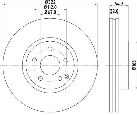 DON PCD11251 - Тормозной диск autospares.lv