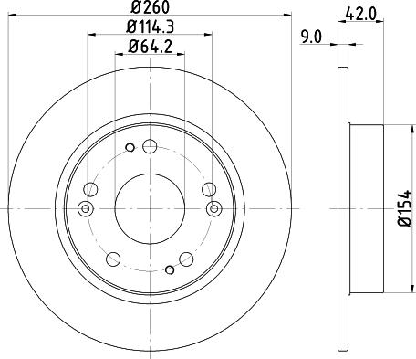 DON PCD11272 - Тормозной диск autospares.lv