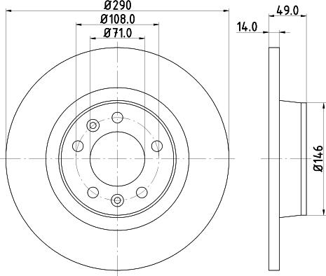 DON PCD11782 - Тормозной диск autospares.lv