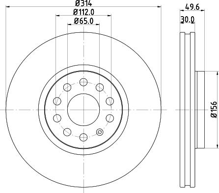 DON PCD11732 - Тормозной диск autospares.lv