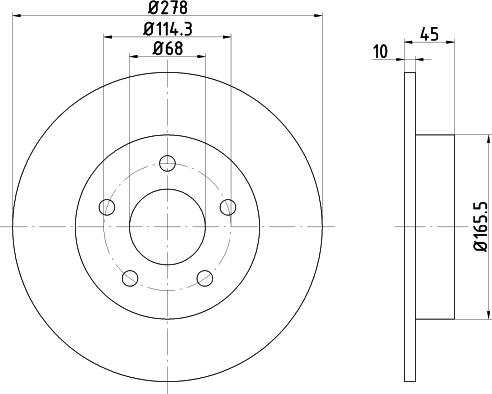 DON PCD18962 - Тормозной диск autospares.lv