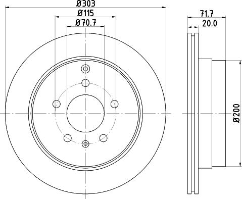 DON PCD18922 - Тормозной диск autospares.lv