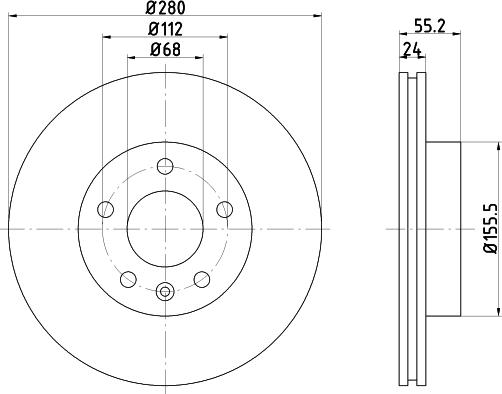 DON PCD18972 - Тормозной диск autospares.lv