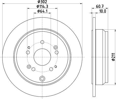 DON PCD18522 - Тормозной диск autospares.lv