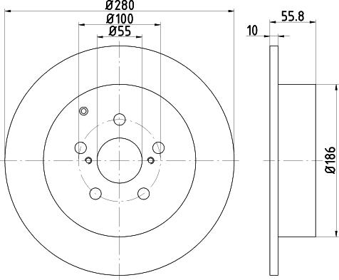 DON PCD18692 - Тормозной диск autospares.lv