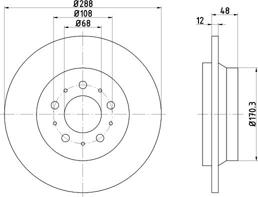 DON PCD18062 - Тормозной диск autospares.lv