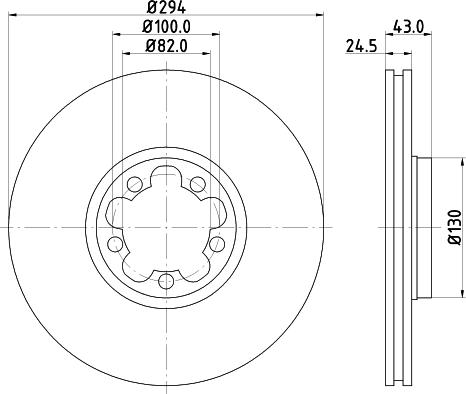 DON PCD18072 - Тормозной диск autospares.lv