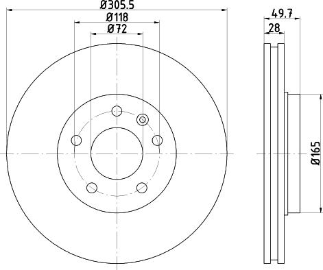 DON PCD18181 - Тормозной диск autospares.lv