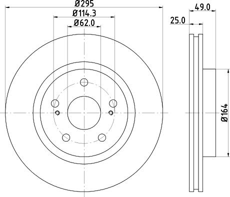 DON PCD18852 - Тормозной диск autospares.lv