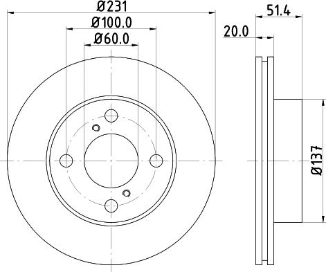 DON PCD18802 - Тормозной диск autospares.lv