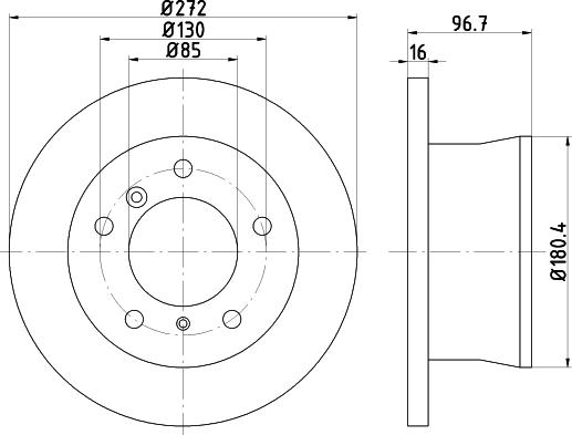 DON PCD18302 - Тормозной диск autospares.lv