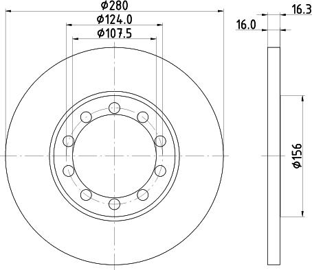 DON PCD18382 - Тормозной диск autospares.lv