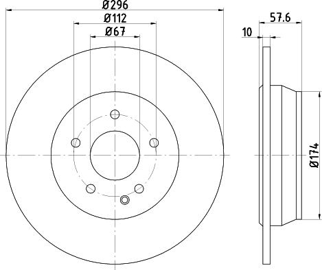 DON PCD18232 - Тормозной диск autospares.lv