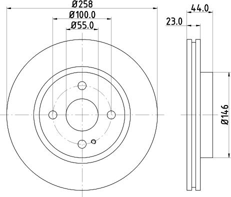 DON PCD18762 - Тормозной диск autospares.lv