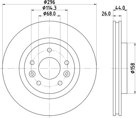 DON PCD18702 - Тормозной диск autospares.lv