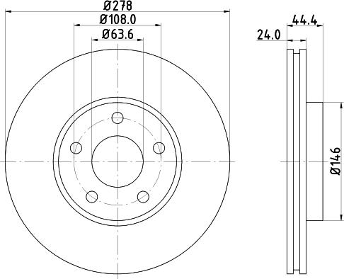 DON PCD18732 - Тормозной диск autospares.lv