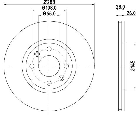 DON PCD13492 - Тормозной диск autospares.lv