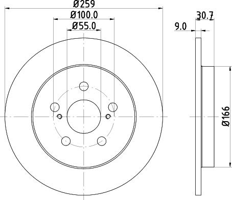 DON PCD13442 - Тормозной диск autospares.lv