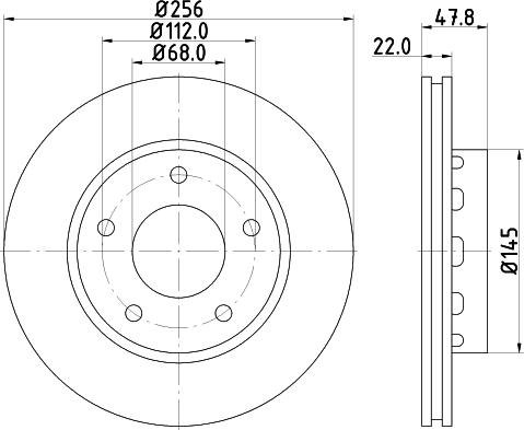 DON PCD13482 - Тормозной диск autospares.lv