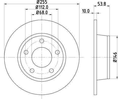 DON PCD13472 - Тормозной диск autospares.lv