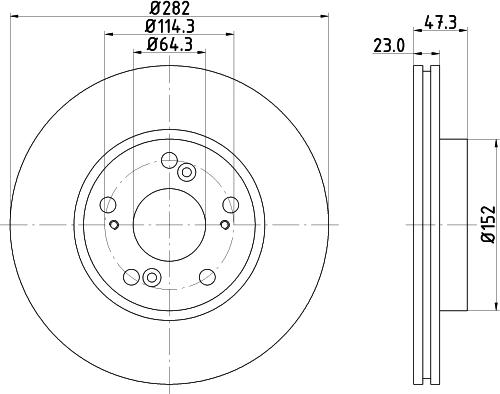 DON PCD13592 - Тормозной диск autospares.lv