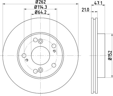 DON PCD13552 - Тормозной диск autospares.lv