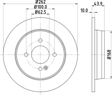 DON PCD13572 - Тормозной диск autospares.lv