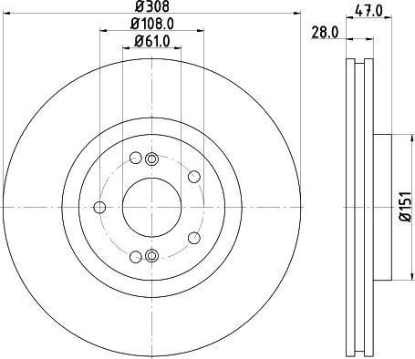 Dynamatrix DBD1511 - Тормозной диск autospares.lv