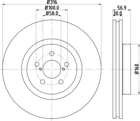 DON PCD13681 - Тормозной диск autospares.lv