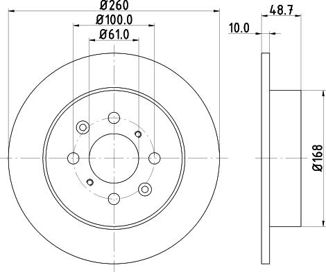 DON PCD13082 - Тормозной диск autospares.lv