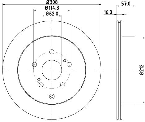 DON PCD13022 - Тормозной диск autospares.lv