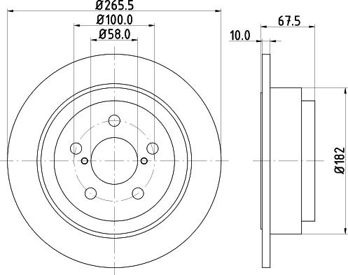 DON PCD13152 - Тормозной диск autospares.lv