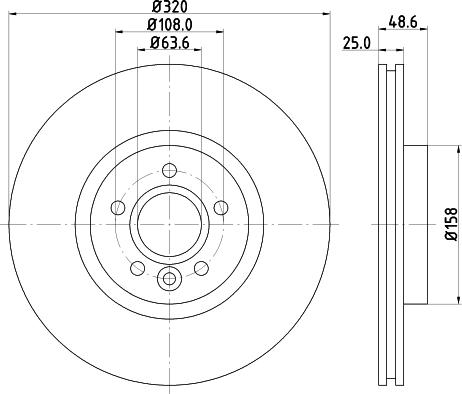 DON PCD13172 - Тормозной диск autospares.lv